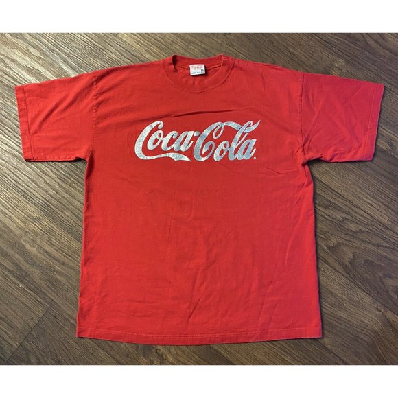 Vintage Coca Cola T Shirt Coke Red Mens XL - Picture 1 of 2